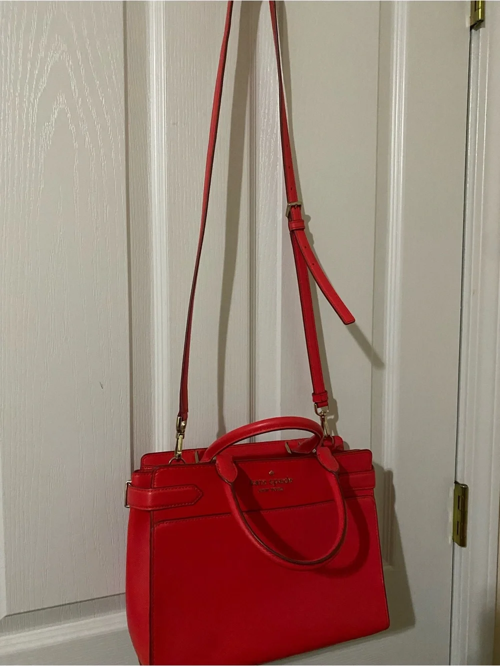 kate spade Red Leather Structured Satchel